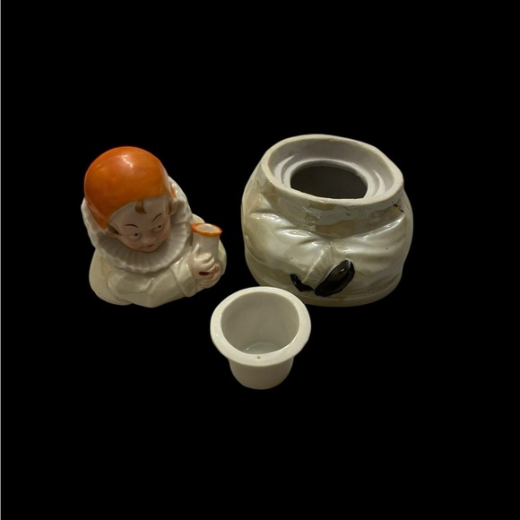 Vintage French Pierrot mouthier, or mustard pot - Picture 4 of 5